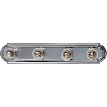Maxim Lighting Essentials 4-Light 24" Wide Satin Nickel Vanity Light 7124SN